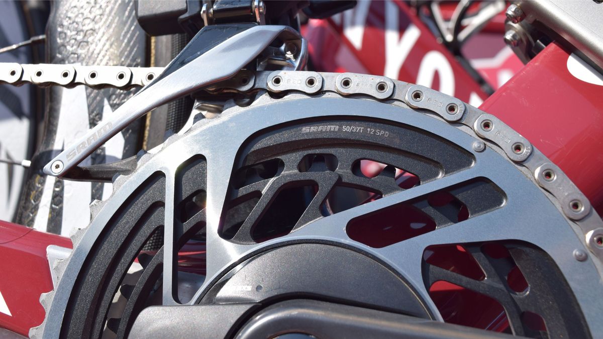 Five-time winner of Scheldeprijs Marcel Kittel ran a 50/37x10-28 gearing setup on the new SRAM AXS 12-speed groupset