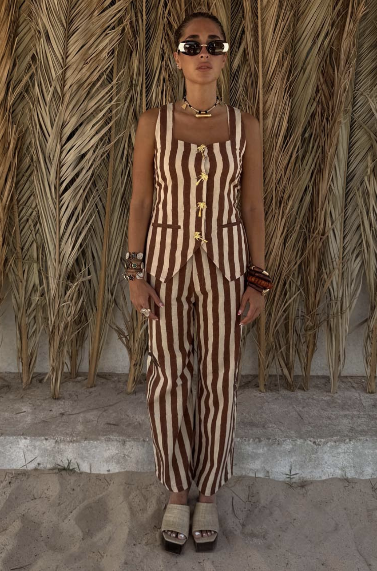 Never Fully Dressed, Chocolate Stripe Trousers
