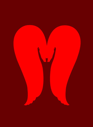 Red poster 'Devil May Care'
