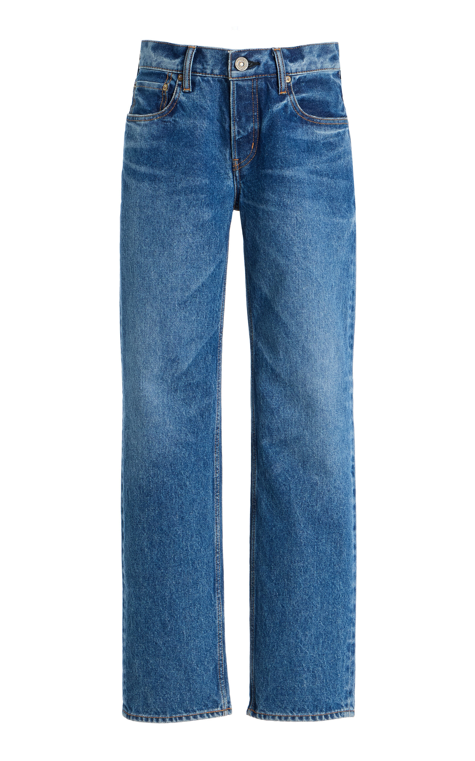 Philadelphia Rigid Low-Rise Straight-Leg Jeans