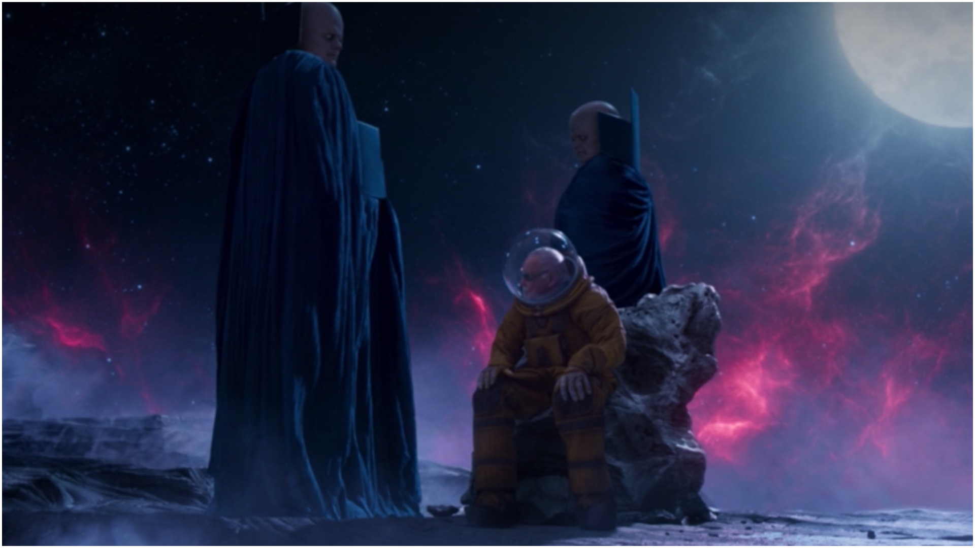 The Watcher is seen in GoTG2 post credits scene. Theories as to what they  actually are? (Also this potentially shows that Stan Lee may have had the  plan for having The Watcher