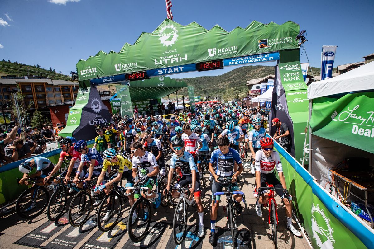 The stage started and finished above 2000m at Canyons Village