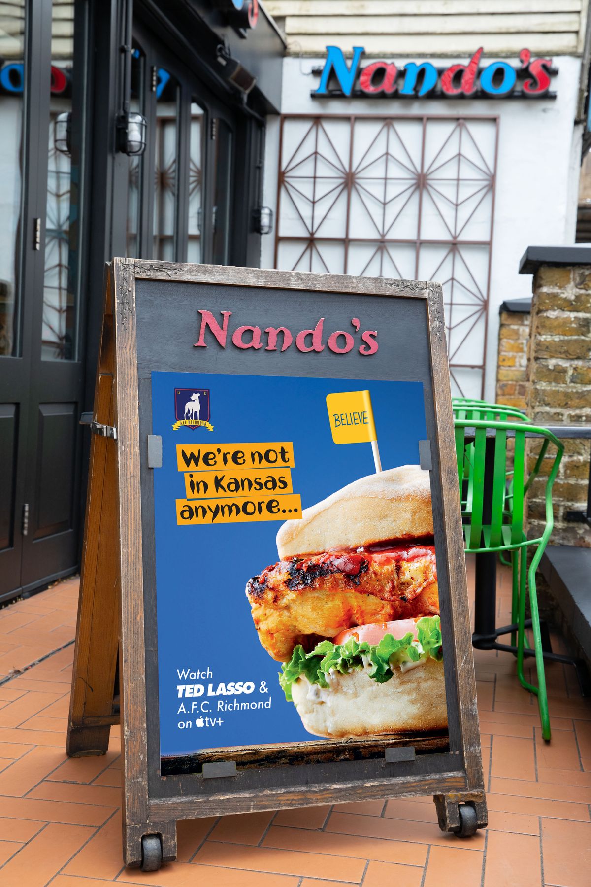 Nandos celebrates AFC Richmond sponsorship with charming Ted Lasso ...