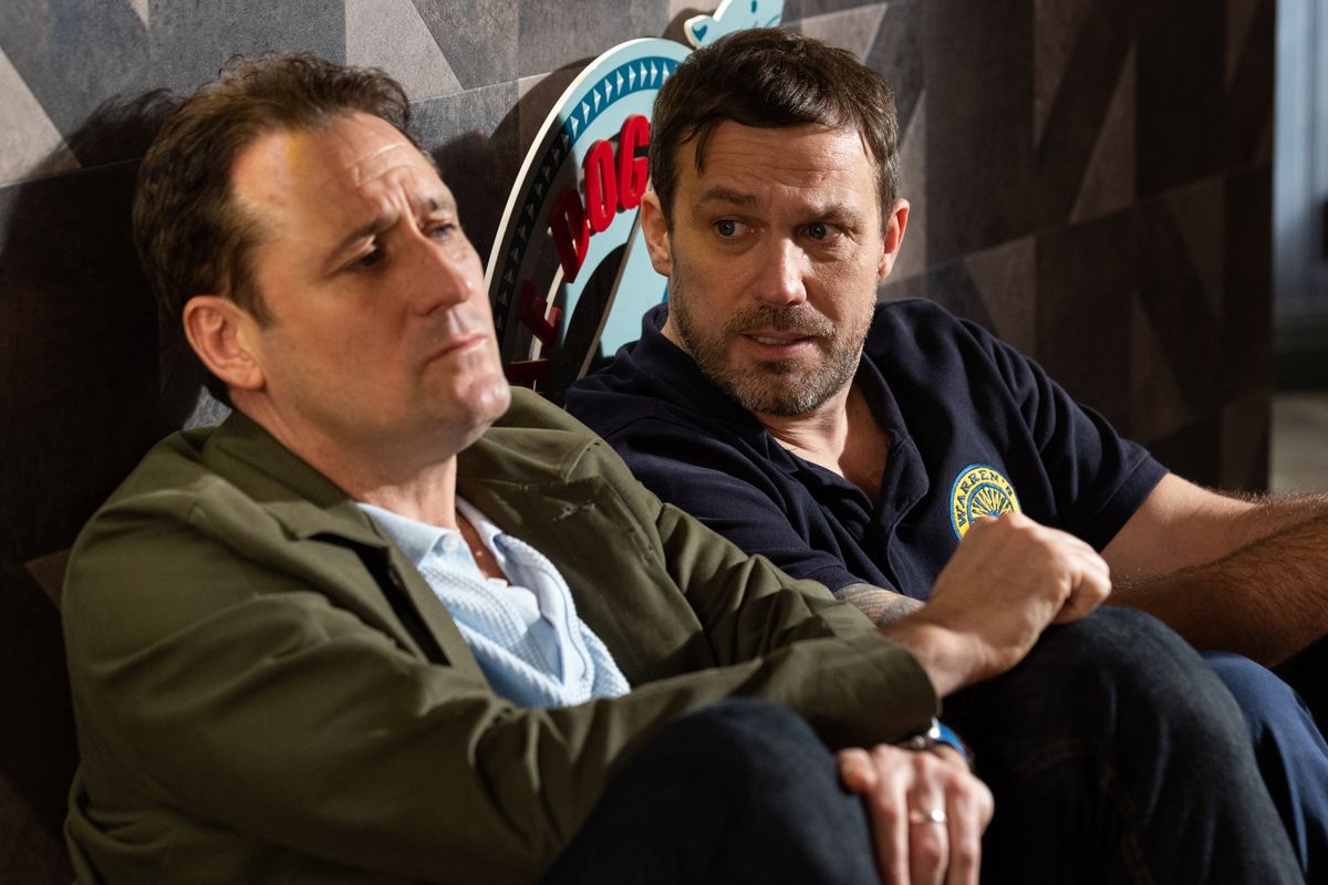 Warren Fox confronts Tony Hutchinson about his recent actions in Hollyoaks. 