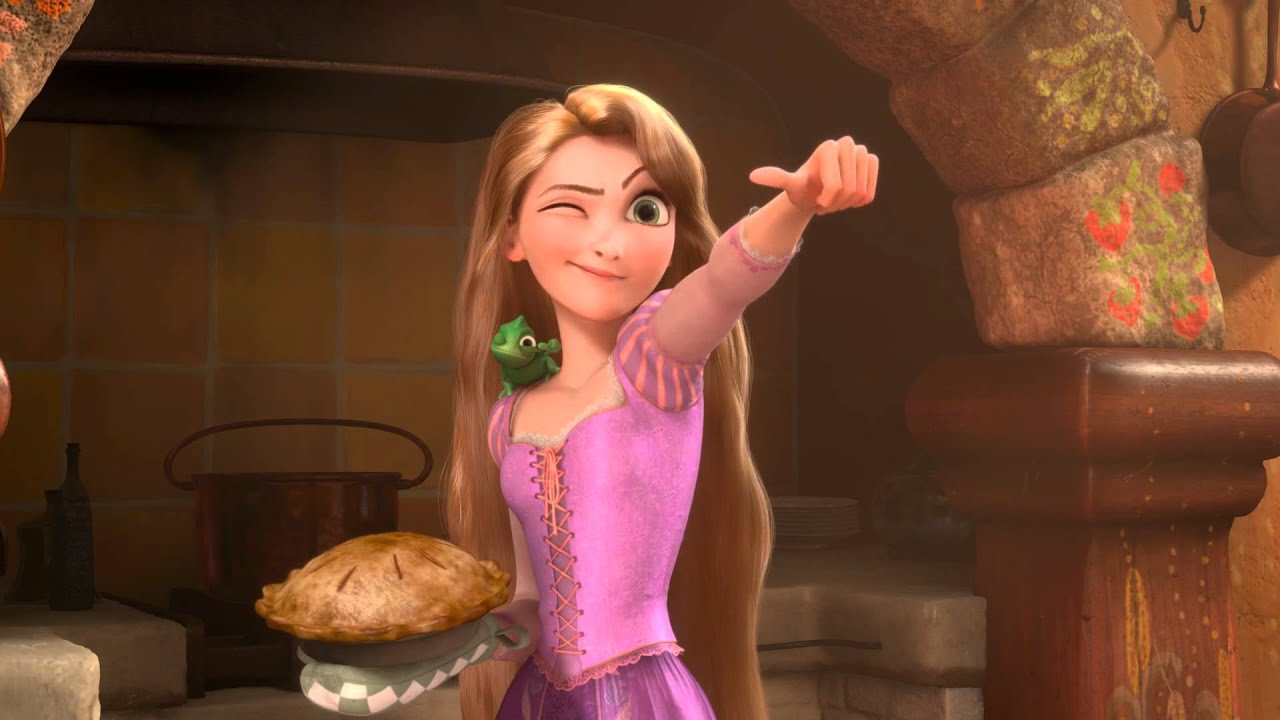 Tangled'da Rapunzel.
