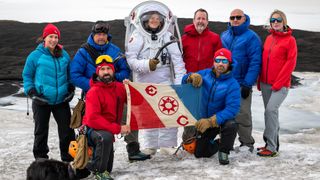 A team of explorers and researchers traveled to some of the most remote reaches of Iceland with the Explorer's Club flag to test the MS1 Mars analog spacesuit.