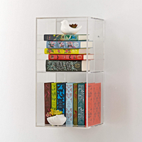 Now You See It 2-Bin Acrylic Shelf Bookcase: View at Crate &amp; Barrel