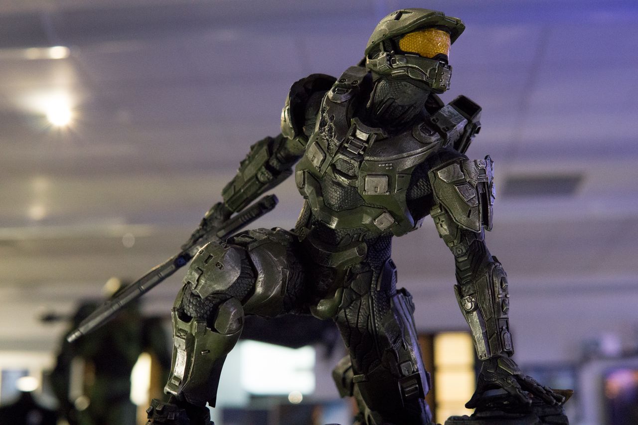 A detailed collectible of Master Chief made for Halo 4.