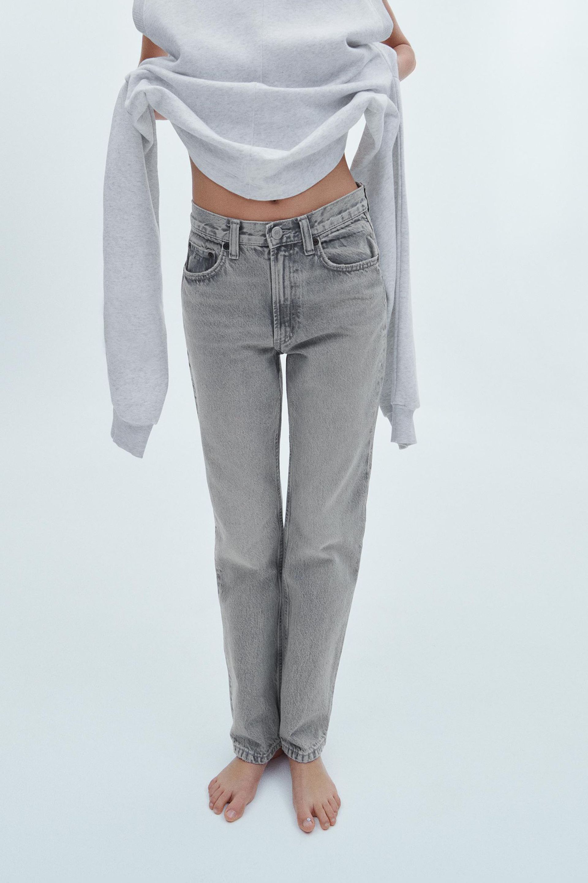 Trf Straight Leg Jeans With a High Waist