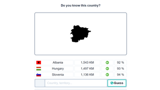 A daily puzzle game where you guess the country