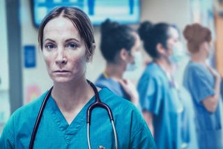 Breathtaking on ITV1 stars Joanne Froggatt as a doctor in distress during the pandemic,
