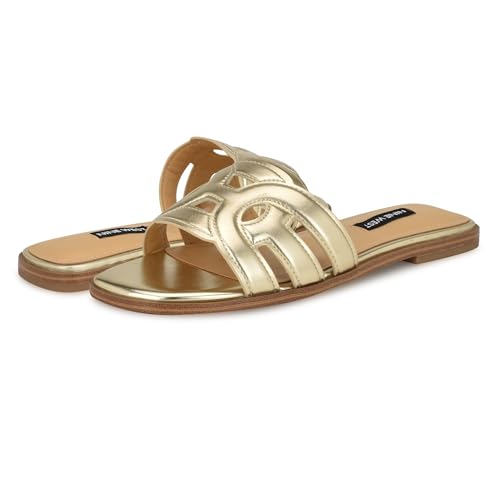 Nine West Women's Geena3 Sandal, Gold 710, 8