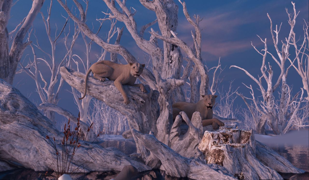 Making the VFX of Mufasa: The Lion King; lions rendered in 3D
