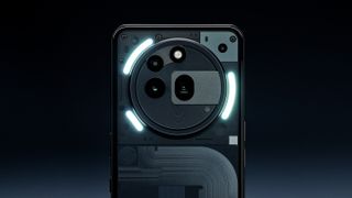 The Glyph interface in action of the Phone (3a) Pro