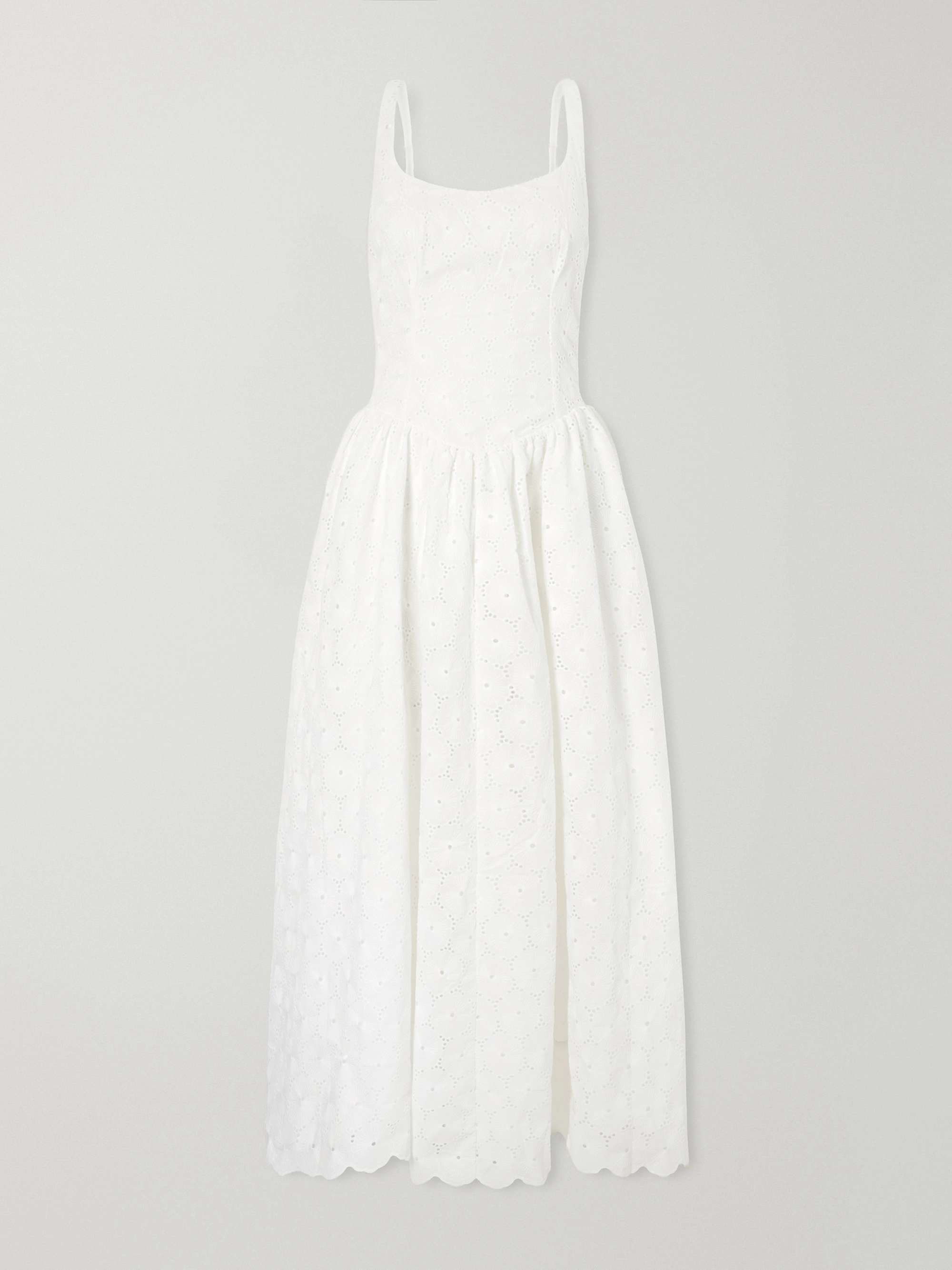 Milana Broderie Anglaise Midi Dress