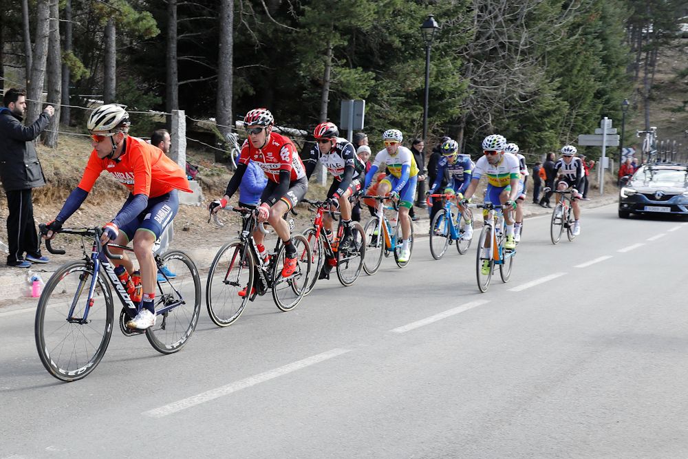Enrico Gasparotto (Bahrain - Merida) jn the break at Catalunya