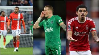 Everton Luton and Nottingham Forest are all at risk of relegation from the Premier League this season