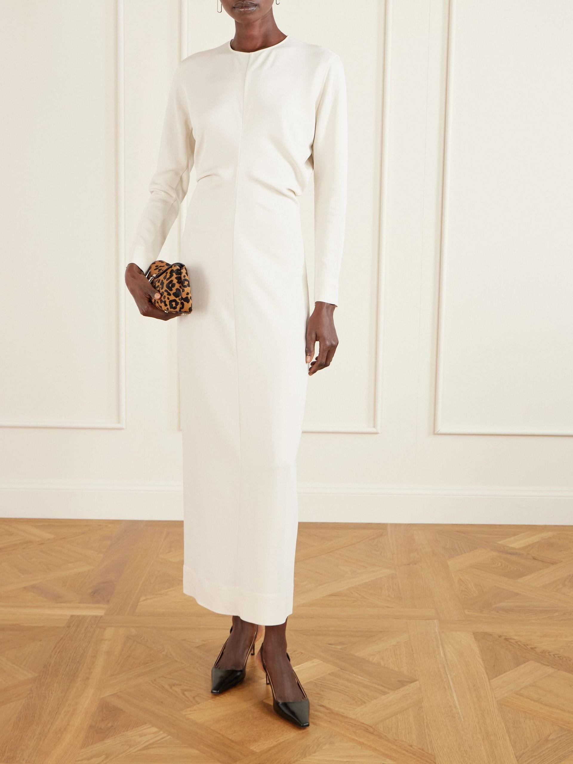 Toteme, Garderob Gathered Crepe Maxi Dress
