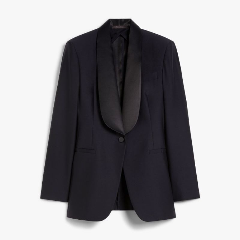 navy tuxedo jacket