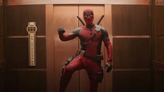 Deadpool dances in a TVA elevator in Deadpool and Wolverine's trailer