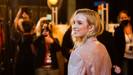 Jodie Comer on the red carpet at Leicester Square 