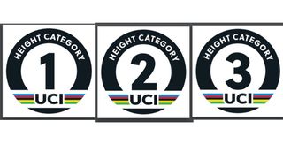 UCI height category stickers