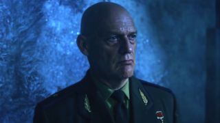 General Stepanov (John Vodka) is disappointed with the Upside Down test on Stranger Things