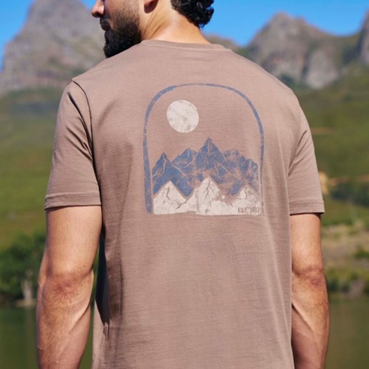 Mountain Peak Mens Graphic T-Shirt