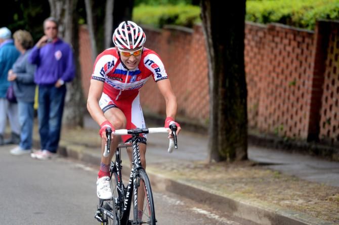 Maxim Belkov (Katusha) powers towards the win