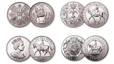The Queen&rsquo;s life has been celebrated in a new set of coins showing her on horseback