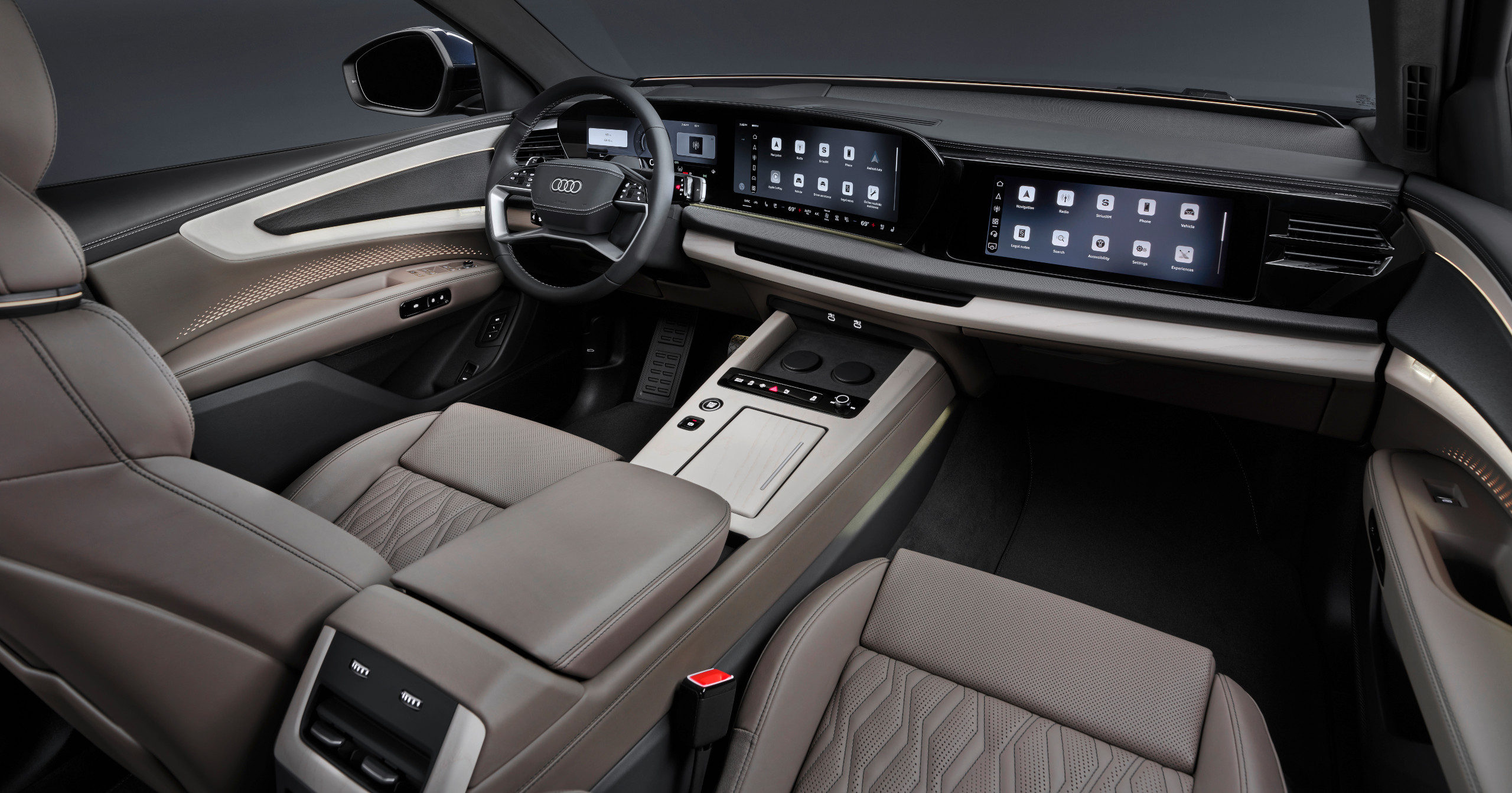 Up front in the new Audi Q9
