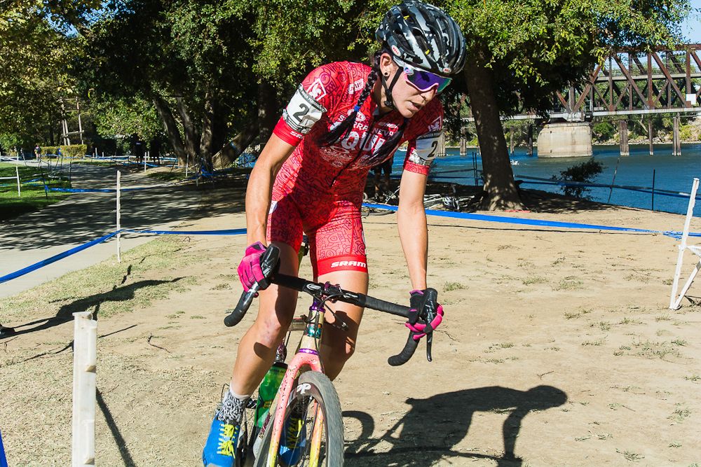 Samantha Runnels en route to wining day 2 at WSCXGP