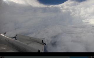 Another look at the Sept. 10 trip by NOAA's Hurricane Hunter through the powerful Hurricane Florence.