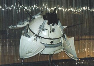 Mars 2, a lander built by the former Soviet Union, has the double-edged distinction of being the first human-built object ever to touch down on the red planet. Launched in tandem with its sister craft Mars 3 in 1970, the spherical 1-ton Mars 2 lander was