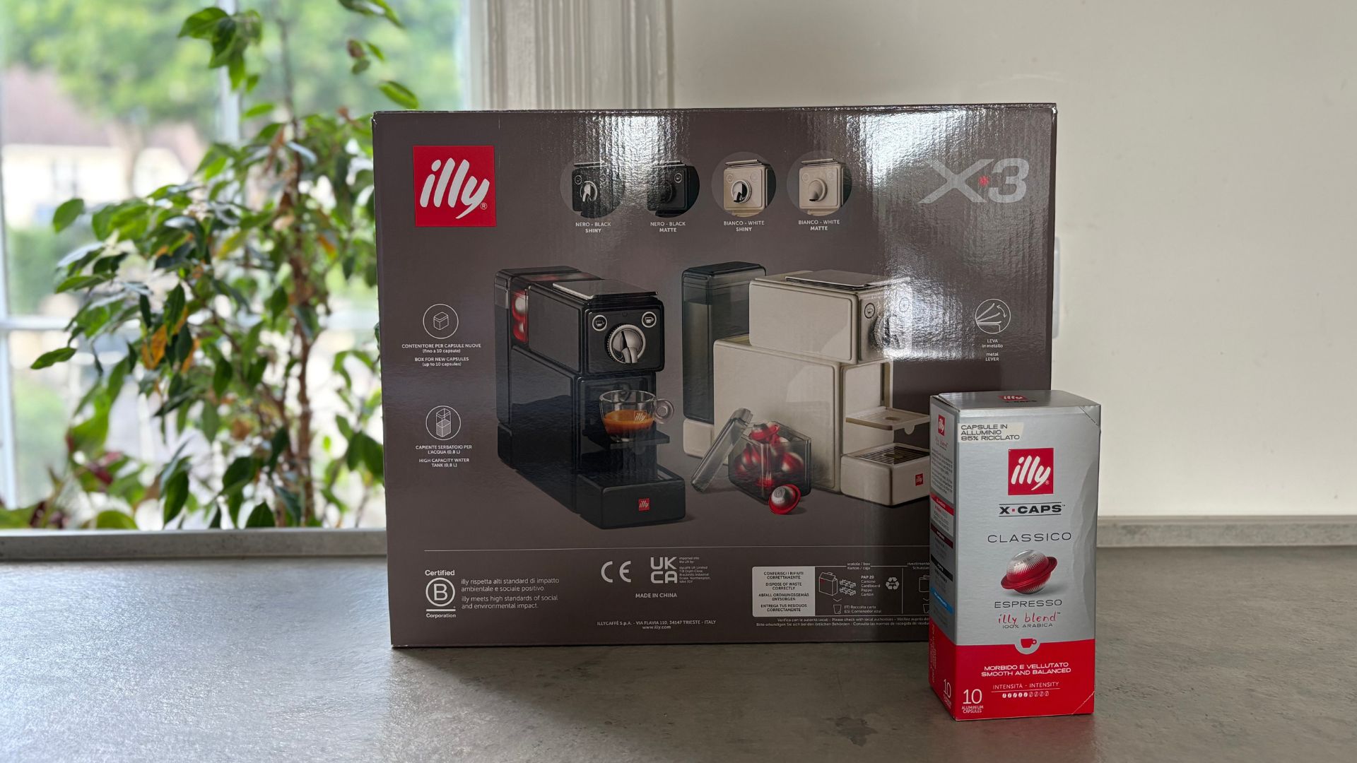 illy X3 coffee machine box