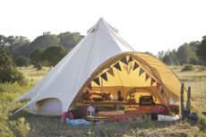 Camping equipment: a tent