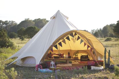 Camping equipment: a tent