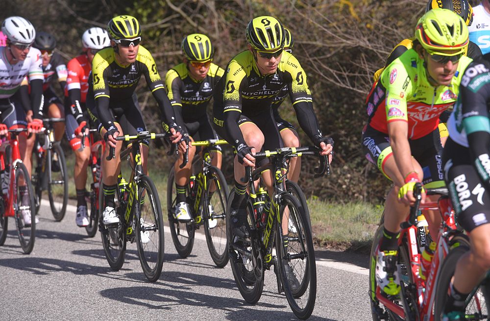 Mitchelton-Scott during stage 2 at Tirreno-Adriatico