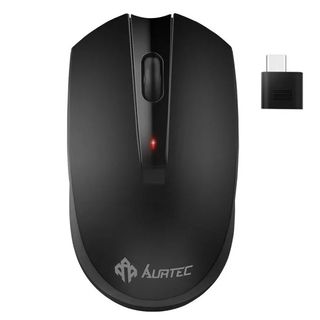 Product shot of AURTEC Type C Wireless Mouse, one of the best USB-C mice