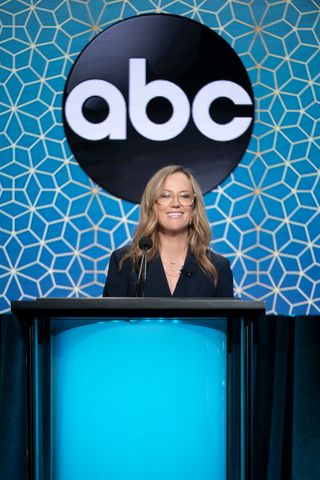 ABC entertainment president Karey Burke during the network's TCA summer press tour presentation.