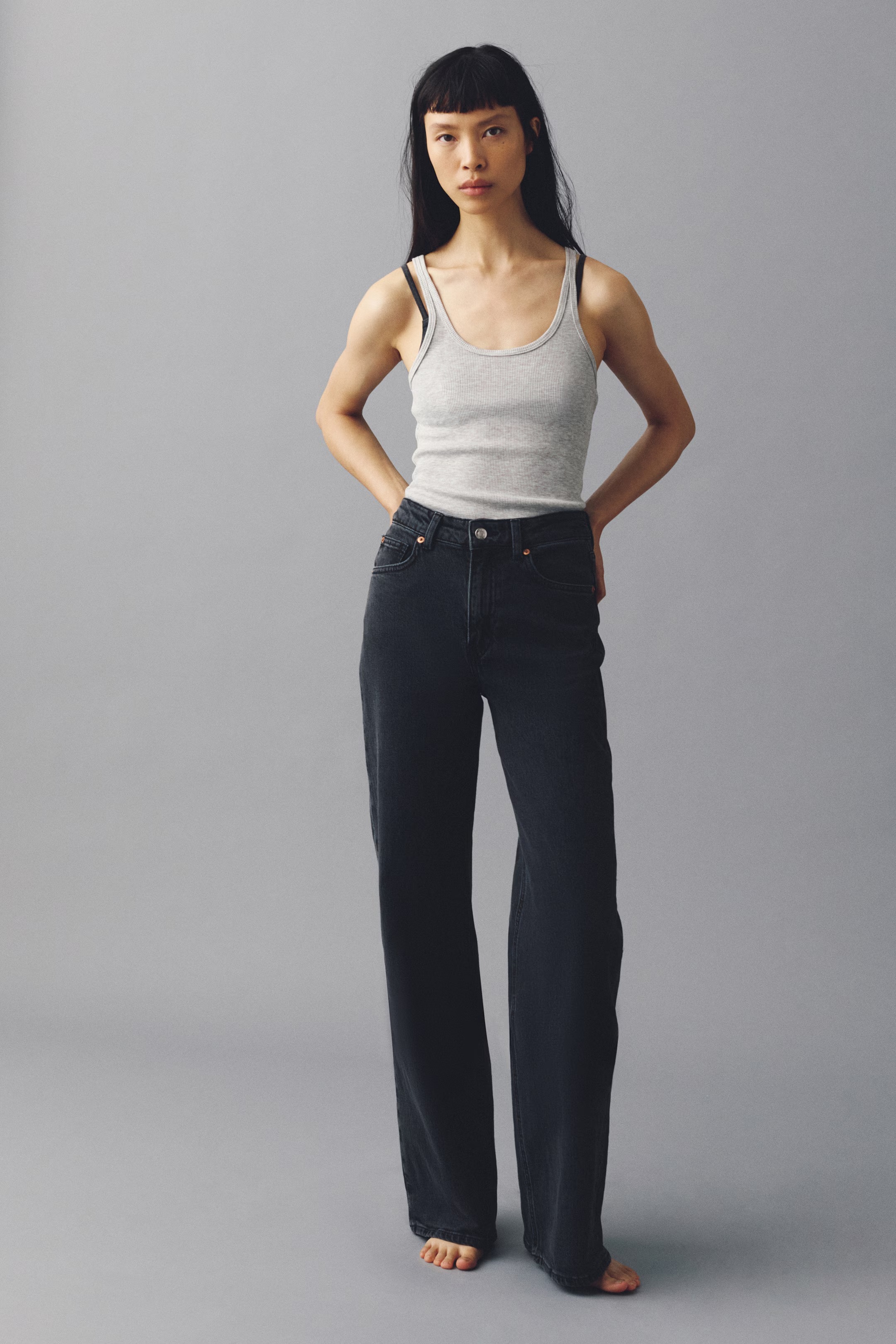 H&amp;amp;M, Harper High Rise Wide Leg Jeans