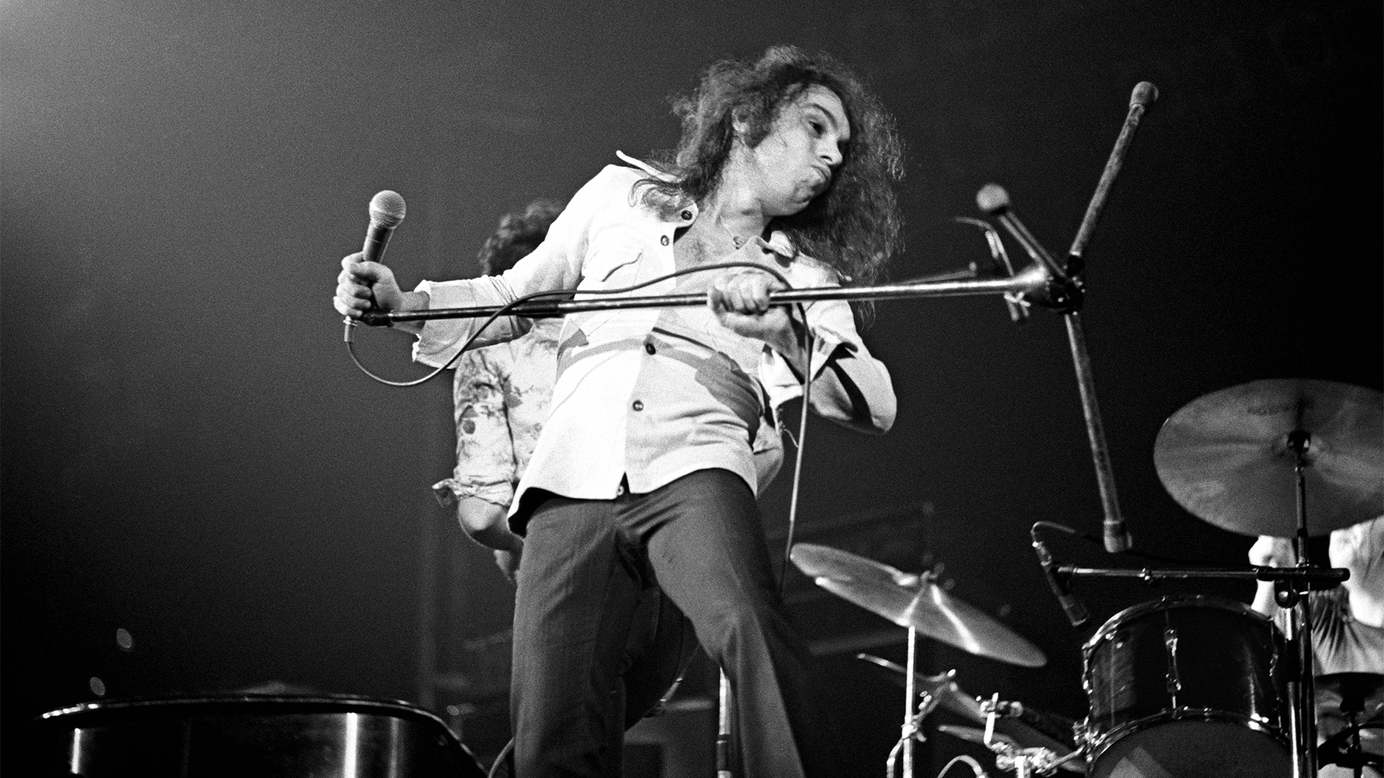 Ronnie James Dio performs with Elf in 1974