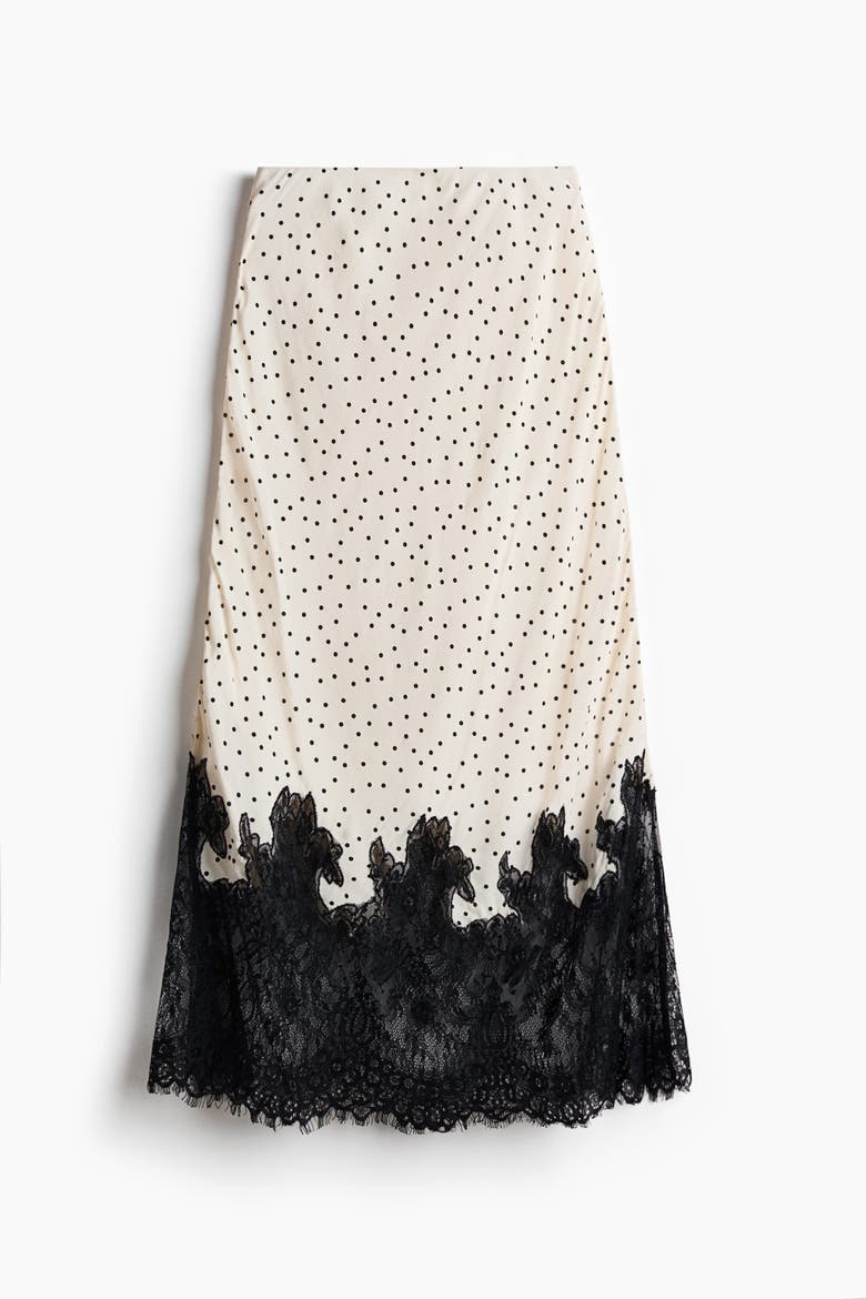 Lace-Trimmed Skirt