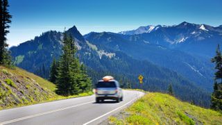 Tourist Road Trip at Olympic National Park