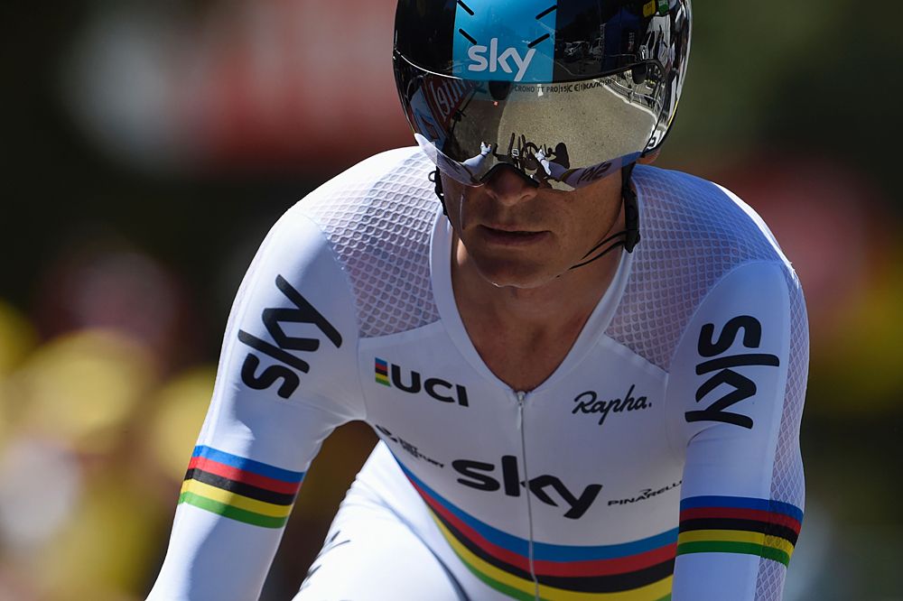World champion from Belarus Vasil Kiryienka (Team Sky)