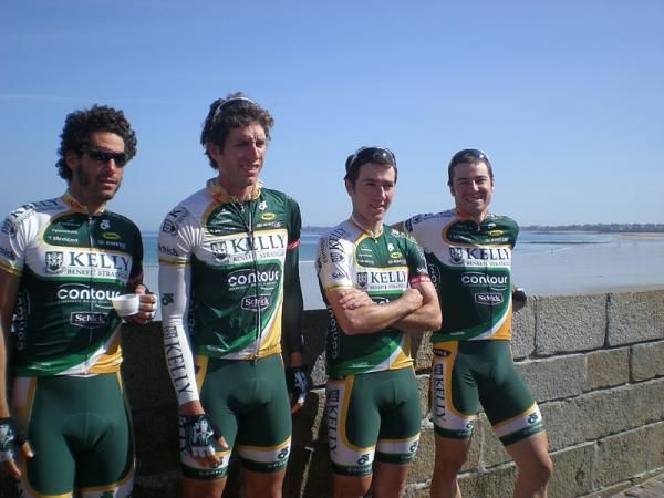 American team Kelly Benefit Strategies appreciated the Breton landscape after visiting the island of Jersey.