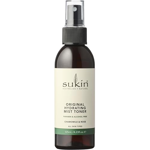 Sukin Original Hydrating Toner, Face Mist &amp;ndash; Refreshing Chamomile &amp;amp; Rose Water Spray for Face, Beauty &amp;amp; Personal Care Essentials, 4.23 Oz