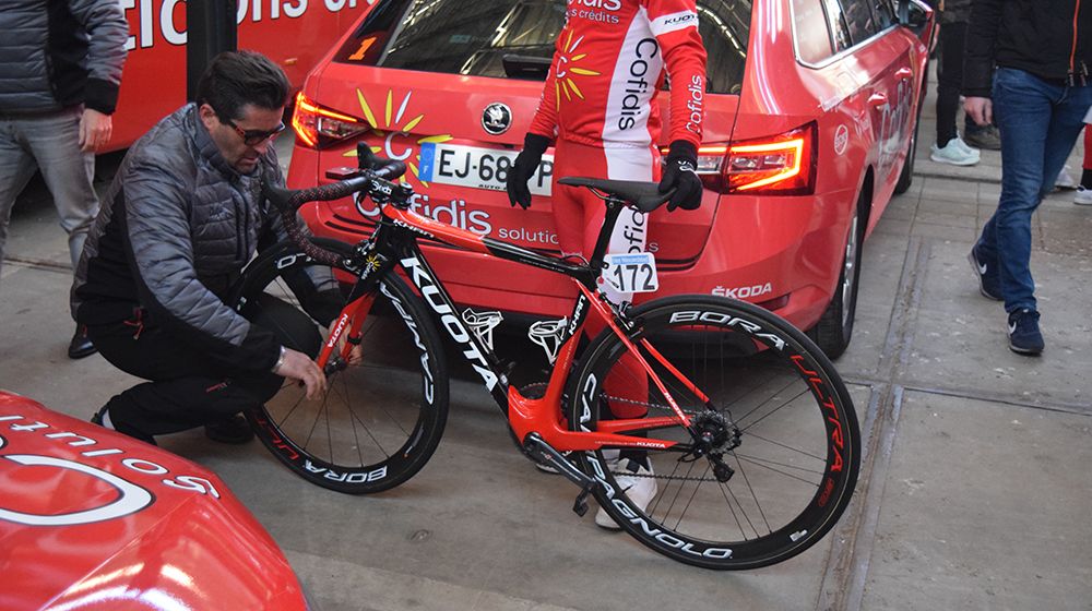 A look at Cofidis' Campagnolo equipped Kuota Khan race bikes