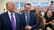 President Donald Trump and Georgia Lt. Gov. Burt Jones in February 2026