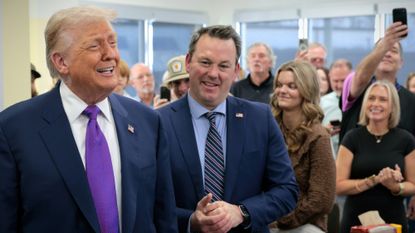 President Donald Trump and Georgia Lt. Gov. Burt Jones in February 2026